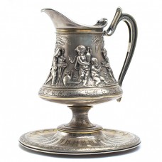 Monumentală carafă Renaissance Revival, ”Dionysus”, bronz argintat, cca. 1865 Monumentală carafă Renaissance Revival, ”Dionysus”, bronz argintat, cca. 1865
