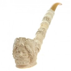 Veche pipă ceremonială sculptată în spumă de mare | Bahus | meerschaum & faturan misket | Turcia | cca 1920 - 1930 Veche pipă ceremonială sculptată în spumă de mare | Bahus | meerschaum & faturan misket | Turcia | cca 1920 - 1930