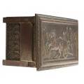 Casetă de bijuterii Greek Revival - Triumful lui Alexandru cel Mare | bronz patinat | cca. 1850 | Marea Britanie