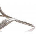 Garnitură modernistă cu 5 scrumiere solitaire | alamă argintată | atleier S. Agudo | anii '50 | Spania