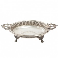 Rafinată fructieră din argint în stil neoclasic, atelier F. Berg, Germania, cca. 1890 Rafinată fructieră din argint în stil neoclasic, atelier F. Berg, Germania, cca. 1890