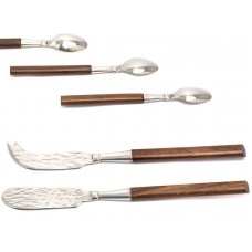 Set de tacâmuri peruviene pentru deserturi și delicatese | argint & abanos | anii '70 Set de tacâmuri peruviene pentru deserturi și delicatese | argint & abanos | anii '70