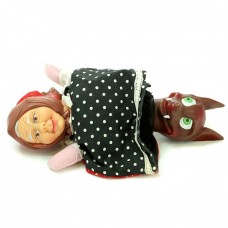 F. RAR : Păpușă marionetă Arădeanca | " Scufița Roșie " | anii ''80 România F. RAR : Păpușă marionetă Arădeanca | " Scufița Roșie " | anii ''80 România