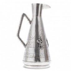 Inedită carafă din argint stilizată în manieră modernistă specifică culturii andine | Peru | cca.1960 Inedită carafă din argint stilizată în manieră modernistă specifică culturii andine | Peru | cca.1960
