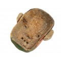 Raritate : Veche mască șamanică nepaleză | lemn sculptat și patinat | secol XIX