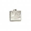 Colier cu pandant locket, în stil Art Deco | argint 925 | Marea Britanie