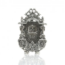 Rafinată ramă foto miniaturală în stil neo-Rococo | argint 925 | Italia | post-1969 Rafinată ramă foto miniaturală în stil neo-Rococo | argint 925 | Italia | post-1969