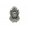 Rafinată ramă foto miniaturală în stil neo-Rococo | argint 925 | Italia | post-1969