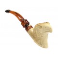 Veche pipă meerschaum | Vultur | spumă de mare & bachelită | Germania | prima jumătate a secolului XX