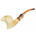 Veche pipă meerschaum | Vultur | spumă de mare & bachelită | Germania | prima jumătate a secolului XX