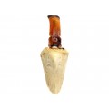 Veche pipă meerschaum | Vultur | spumă de mare & bachelită | Germania | prima jumătate a secolului XX