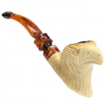 Veche pipă meerschaum | Vultur | spumă de mare & bachelită | Germania | prima jumătate a secolului XX