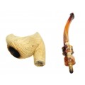 Veche pipă meerschaum | Vultur | spumă de mare & bachelită | Germania | prima jumătate a secolului XX