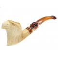 Veche pipă meerschaum | Vultur | spumă de mare & bachelită | Germania | prima jumătate a secolului XX