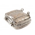 Cutiuță din argint inedit elabortă sub forma unei valize | manufactură în argint | Italia