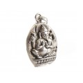 Veche amuletă hindusă Ganesha | manufactură în argint | British Raj | 1940 - 1950