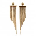 Cercei Michael Kors | Art Deco Tassel Drops | metal comun placat cu aur galben | anii 2010