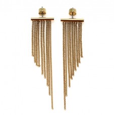 Cercei Michael Kors | Art Deco Tassel Drops | metal comun placat cu aur galben | anii 2010 Cercei Michael Kors | Art Deco Tassel Drops | metal comun placat cu aur galben | anii 2010