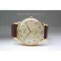 ceas CAUNY. vintage swiss made. guilloche model PRIMA. La Chaux de Fonds. cca 1960