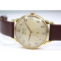 ceas CAUNY. vintage swiss made. guilloche model PRIMA. La Chaux de Fonds. cca 1960