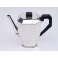 Serviciu Art Deco pentru ceai și cafea din argint 950 | tavă din metal argintat | atelier Servais & Gubert | Franța | cca.1930