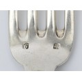 Serviciu de tacâmuri din argint masiv, în stil Empire, format din 24 de piese | furculițe și linguri | atelier Delheid Frères | sec. XIX | Belgia
