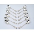 Serviciu de tacâmuri din argint masiv, în stil Empire, format din 24 de piese | furculițe și linguri | atelier Delheid Frères | sec. XIX | Belgia