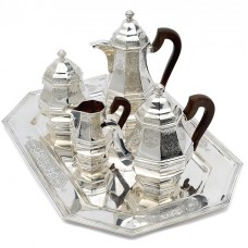 Serviciu Art Deco din argint pentru servirea ceaiului și a cafelei | atelier Hardy Frères - Liège | cca.1920 | Belgia Serviciu Art Deco din argint pentru servirea ceaiului și a cafelei | atelier Hardy Frères - Liège | cca.1920 | Belgia