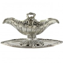 Impresionantă sosieră din argint elaborată în stil Rococo | atelier Wolfers Frères pentru C.E Morrens | Belgia | cca. 1890-1900