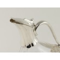 Elegant decantor pentru vin | " Cold duck "| alamă argintată & cristal | Franța | cca.1960 -1970