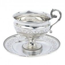 F RAR : Garnitură solitaire din argint 950 pentru servirea ceaiului și a cafelei | 200 ml  | Franța | cca.1819 F RAR : Garnitură solitaire din argint 950 pentru servirea ceaiului și a cafelei | 200 ml  | Franța | cca.1819