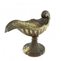 Tămâier liturgic din bronz elaborat în stil neogotic | Navette | început de sec.XIX | Franța
