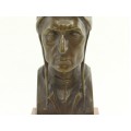 Sculptură în bronz Dante Alighieri | soclu de marmură Languedoc | sec. XIX | Franța