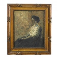 Pictură Aurel Băeșu  " Doamna Severin " | ulei pe carton | 1917 | Iași Pictură Aurel Băeșu  " Doamna Severin " | ulei pe carton | 1917 | Iași