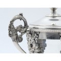 Bombonieră Drageoir splendid elaborată în stil neoclasic Louis Phillipe | cupru argintat | Franța | secol XIX