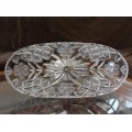 Elegantă fructieră tazza din cristal cu sprijin de argint | Italia | cca.1950