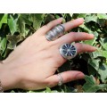 Impresionant inel etnic Hmong | manufactură în argint | Thailanda