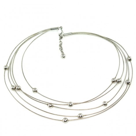 Colier choker multistrand | argint 925 | Italia | anii 2010