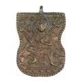 RAR : Impresionantă amuletă pectorală hindusă | Shiva | bronz | cca.1900 | India