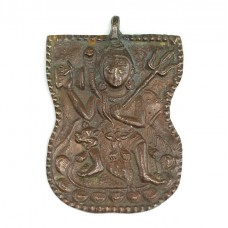 RAR : Impresionantă amuletă pectorală hindusă | Shiva | bronz | cca.1900 | India RAR : Impresionantă amuletă pectorală hindusă | Shiva | bronz | cca.1900 | India