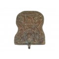 RAR : Impresionantă amuletă pectorală hindusă | Shiva | bronz | cca.1900 | India