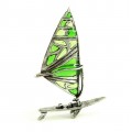 Miniatură windsurf din argint emailat plique-a-jour | Italia 