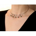 Colier choker cu elemente decorative realizate de atelierul finlnadez Tuntematon Okand în anii 1920