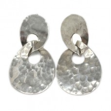 Cercei statement mexicani | design contemporan | manufactură în argint martelat Cercei statement mexicani | design contemporan | manufactură în argint martelat