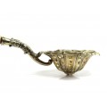 Strecurătoare din argint  - infuzor pentru ceai | mâner sculptat în os | cca. 1775 | atelier Mannheim - Germania