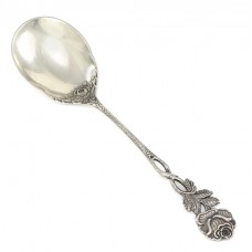 Lingură din argint pentru servirea sosurilor |  Art Nouveau - Hildesheim Rose | atelier Gebruder Reiner Lingură din argint pentru servirea sosurilor |  Art Nouveau - Hildesheim Rose | atelier Gebruder Reiner