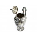 Spectaculos serviciu din argint pentru servirea ceaiului și a cafelei | atelier Grecchi Pierino | Italia