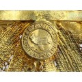 Broșă statement din argint filigranat și aurit   | Fluture |  manufactură David Rosas |  Portugalia  cca.1970