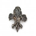 Broșă din argint  Fleur de Lis | colecția Louisiana Iris pentru Laura Bush | atelier Mignon Faget | Statete Unite 