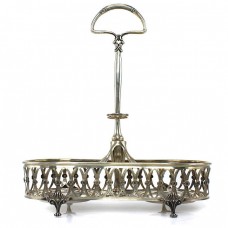 Olivieră din argint elaborată în stil Empire | atelier Mercatelli Fernanda fu Giovanni | cca. 1950 Italia Olivieră din argint elaborată în stil Empire | atelier Mercatelli Fernanda fu Giovanni | cca. 1950 Italia